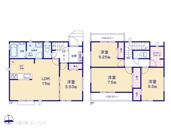 草加市氷川町2170番 新築戸建て 全1棟