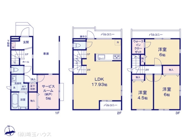 川口市上青木西5丁目3番 新築戸建て 全2棟