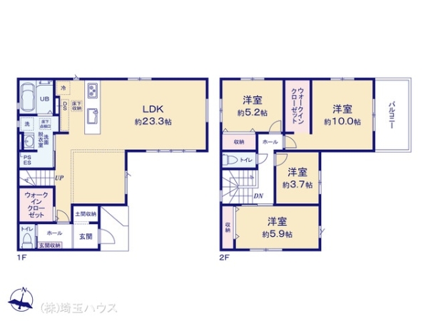 越谷市弥栄町20期　新築戸建て　全1棟