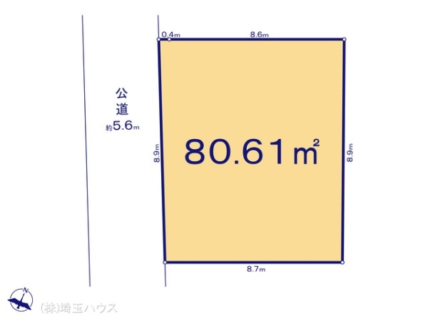 越谷市袋山0812　土地　全1区画