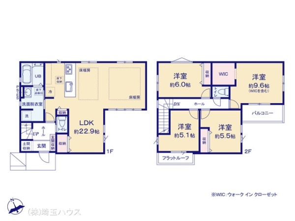 越谷市谷中町5期 新築戸建て 全1棟