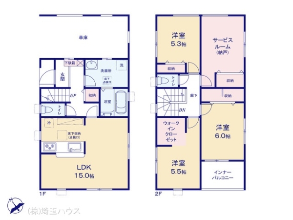 春日部市上蛭田2期 新築戸建て 全1棟