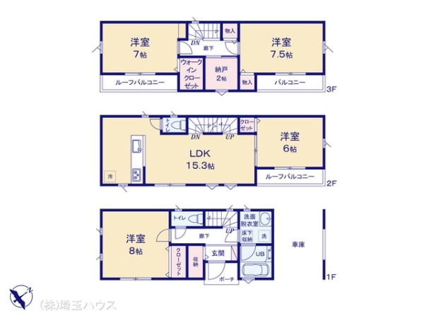 川口市朝日6丁目23IV期 新築戸建て 全1棟