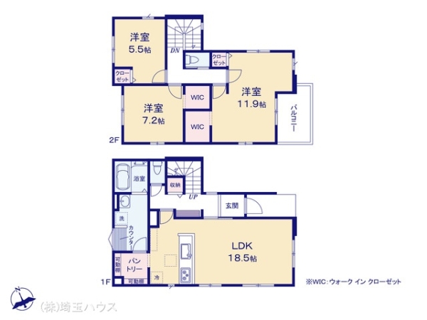 越谷市宮本町18期 新築戸建て 全1棟