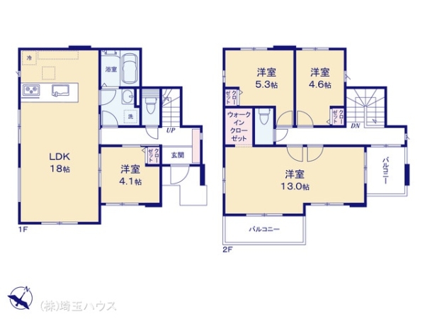 越谷市東越谷15期　新築戸建て　全2棟