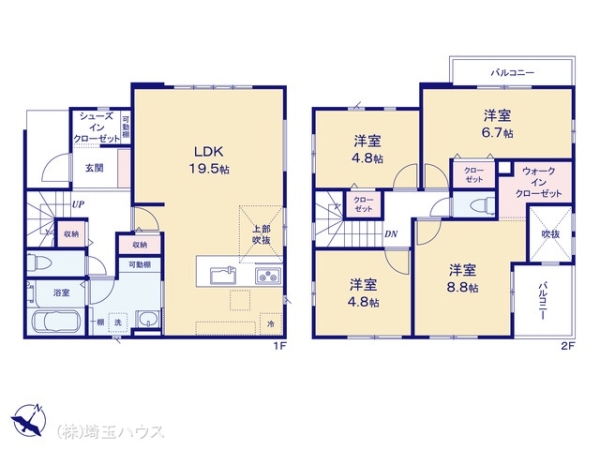 越谷市東越谷15期　新築戸建て　全2棟