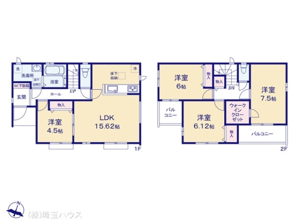 さいたま市南区松本3丁目75番　新築戸建て　全1棟