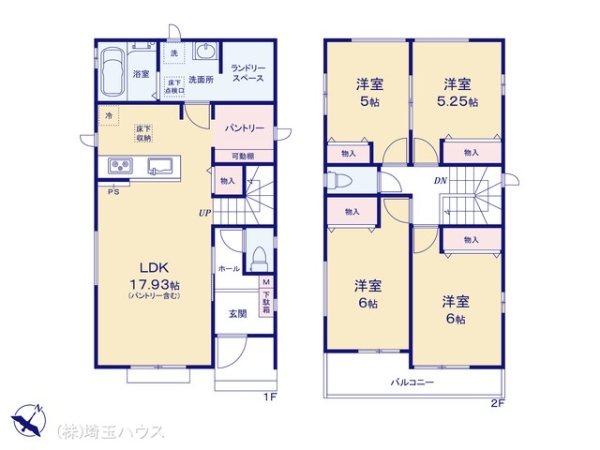 草加市苗塚町97番12 新築戸建て 全2棟