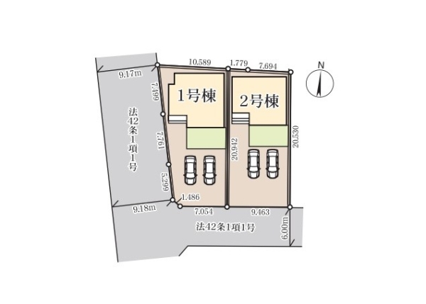 春日部市牛島11期　新築戸建て　全2棟