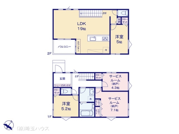 川口市朝日422 新築戸建て 全2棟
