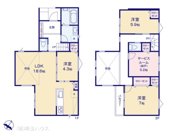 川口市朝日422 新築戸建て 全2棟