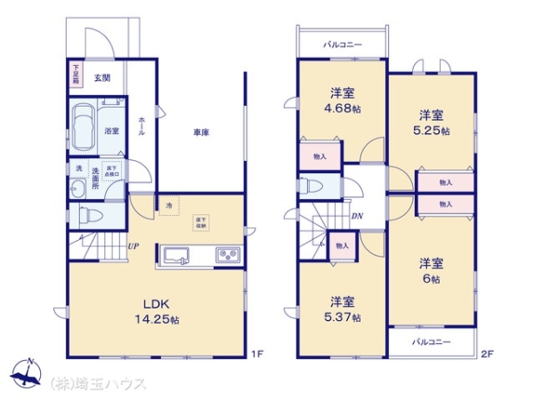 草加市八幡町604番　新築戸建て　全1棟
