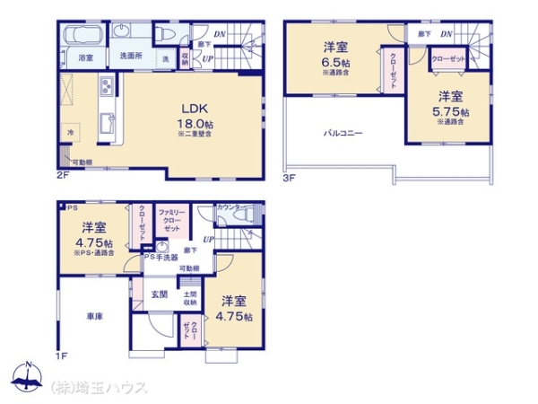 川口市前川1丁目　新築戸建て　全1棟