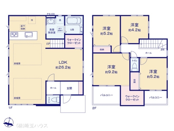 川口市差間8期 新築戸建て 全1棟