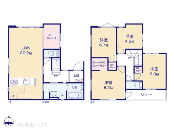 草加市金明町13期 新築戸建て 全2棟