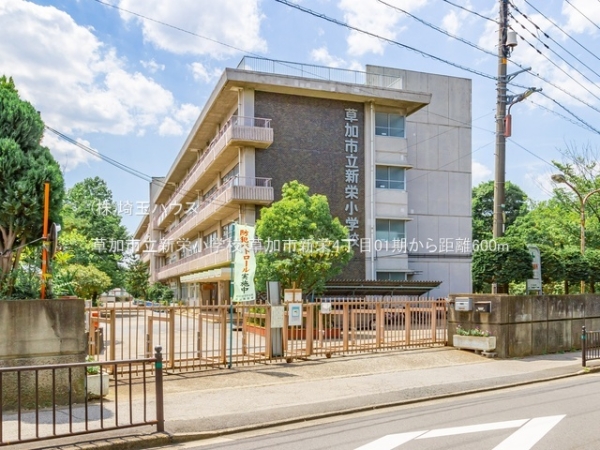 草加市新栄4丁目01期　新築戸建て　全1棟(草加市立新栄小学校)