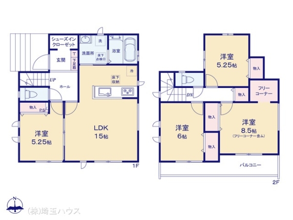 さいたま市岩槻区本丸3丁目261番　新築戸建て　全1棟