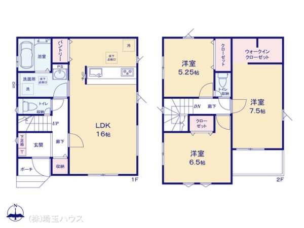 川口市上青木16期　新築戸建て　全2棟