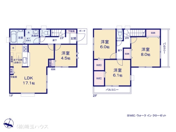 草加市苗塚町2期　新築戸建て　全1棟