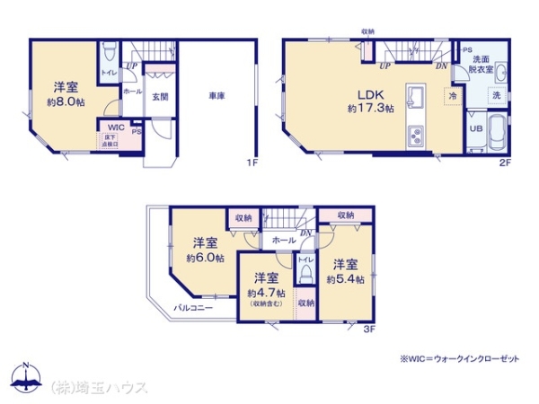 川口市前川18期 新築戸建て 全3棟