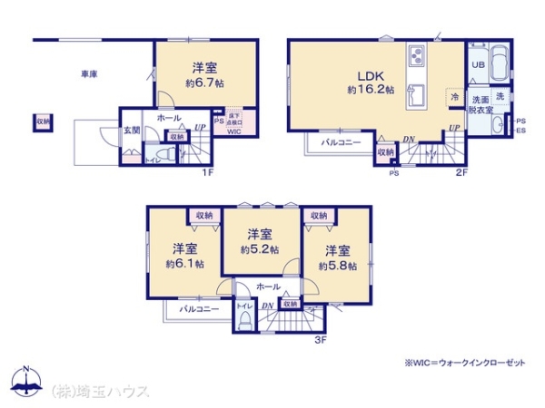 川口市前川18期 新築戸建て 全3棟