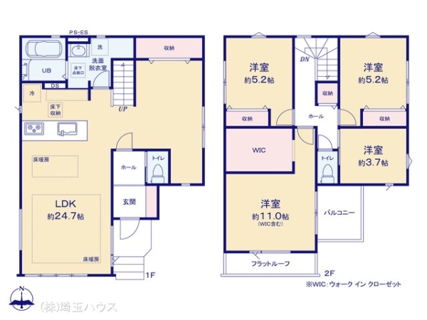 草加市谷塚仲町5期 新築戸建て 全1棟