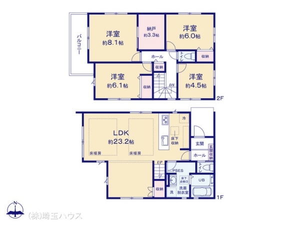 川口市伊刈13期　新築戸建て　全2棟
