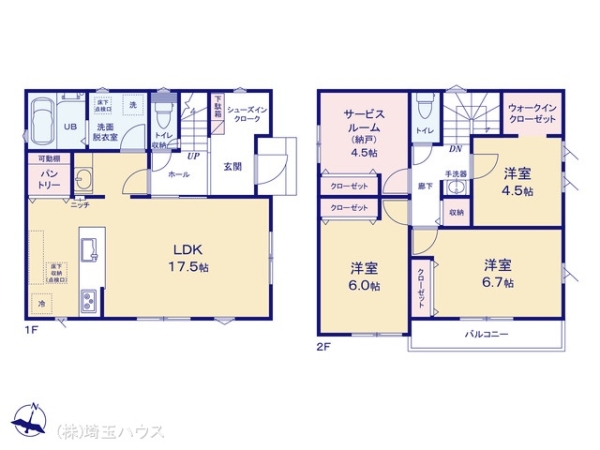 草加市苗塚町03期 新築戸建て 全1棟