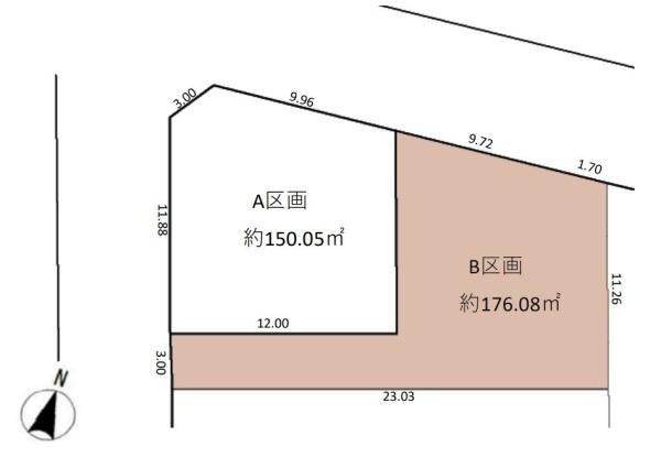 港南区港南台７丁目　全２区画B区画