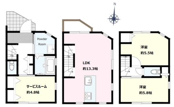 川崎市中原区新城の中古一戸建て