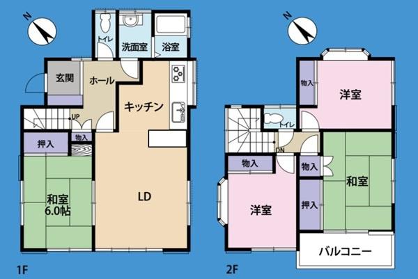 横浜市青葉区柿の木台の中古一戸建て