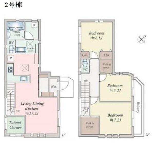 神奈川区沢渡　全２棟２号棟