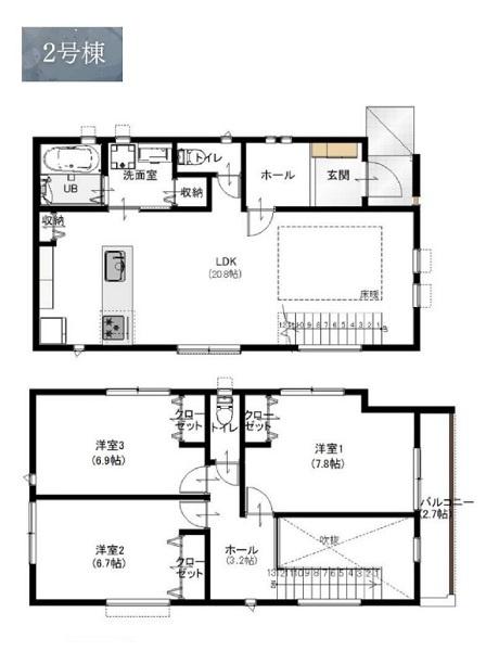 逗子市久木８丁目　全２棟２号棟