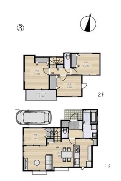 旭区白根８丁目　全４区画３区画