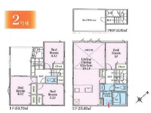 鶴見区　本町通１丁目　新築分譲住宅　２号棟