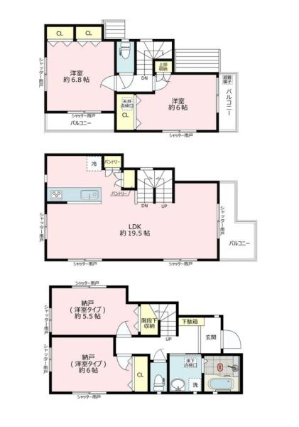 川崎市中原区上平間の新築一戸建