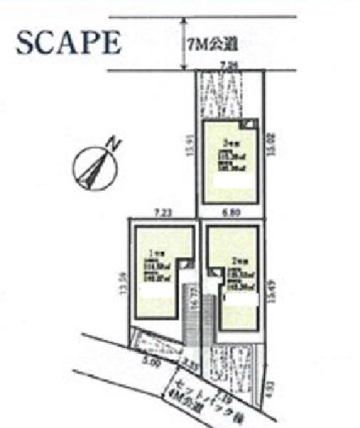 神奈川区中丸　全3棟1号棟