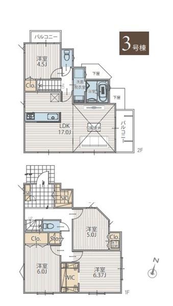 戸塚区上矢部町　全３棟３号棟
