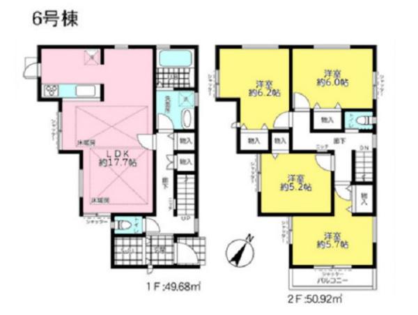 旭区中希望が丘全7棟6号棟