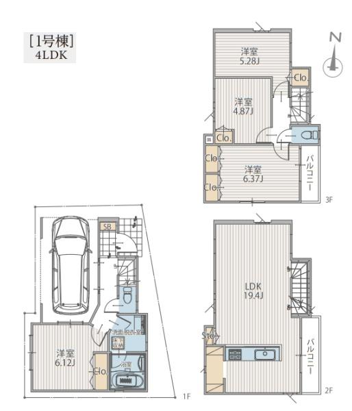 栄区小菅ケ谷2丁目　全3棟1号棟