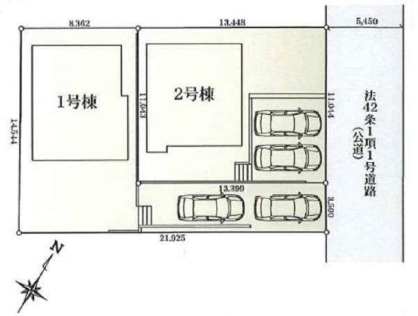 金沢区長浜2丁目　全2棟1号棟