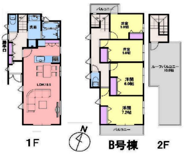 港南区笹下３丁目　全２棟Ｂ号棟