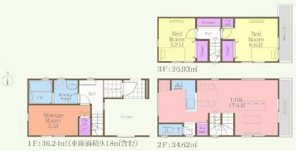 金沢区釜利谷東１丁目　全２棟２号棟