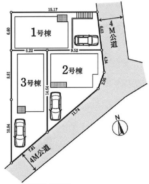 泉区白百合2丁目　全3棟1号棟