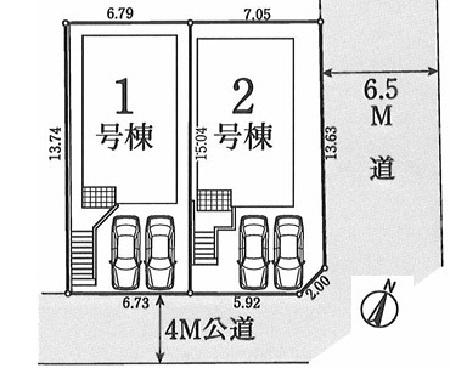 南区別所中里台全2棟1号棟