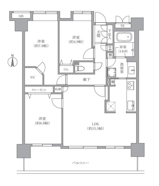 メイフェアパーク溝の口　F棟