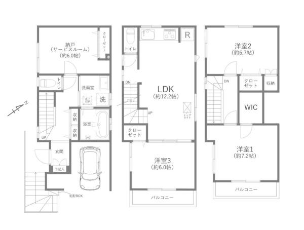 川崎市宮前区犬蔵３丁目の中古一戸建