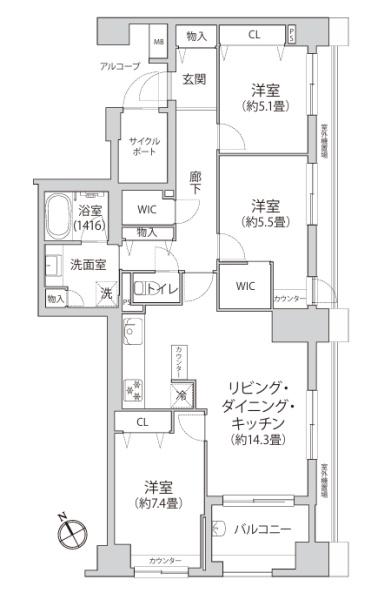 クレッセントユーパリノスの丘パームヒルズ