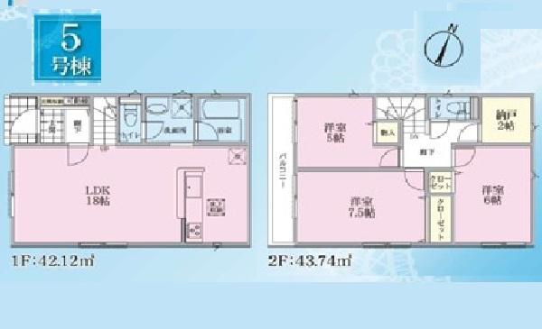 保土ケ谷区常盤台　全5棟販売5号棟