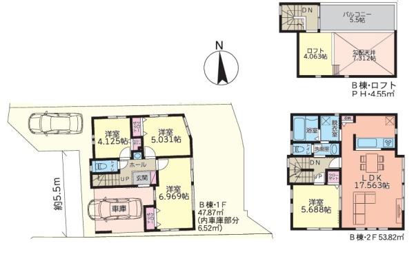 戸塚区戸塚町　全３棟B号棟